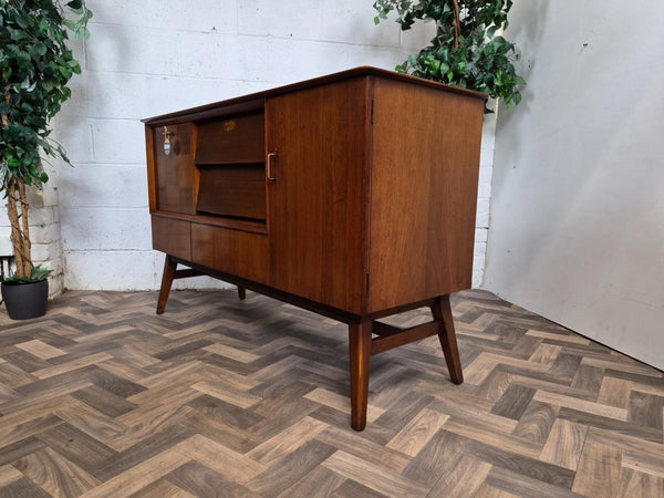 Vintage Mid-Century Beautility Walnut Sideboard 1950's Scandi Retro