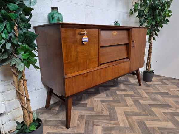 Vintage Mid-Century Beautility Walnut Sideboard 1950's Scandi Retro