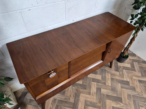 Vintage Mid-Century Beautility Walnut Sideboard 1950's Scandi Retro