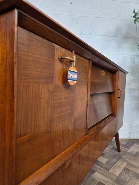 Vintage Mid-Century Beautility Walnut Sideboard 1950's Scandi Retro