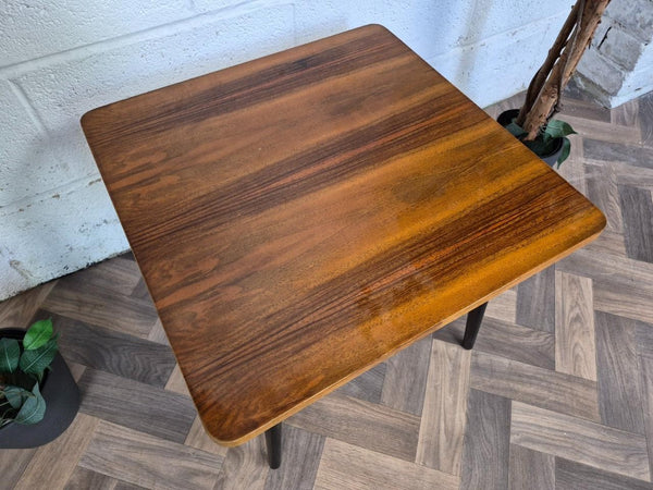 Vintage Mid-Century Walnut Coffee Side Table Atomic Retro MCM