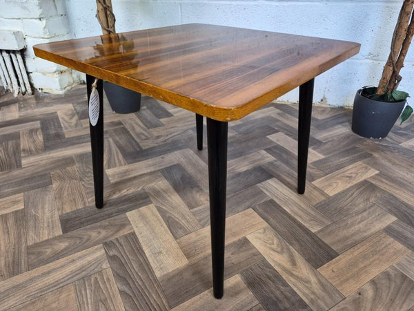 Vintage Mid-Century Walnut Coffee Side Table Atomic Retro MCM