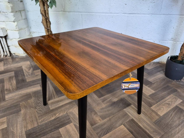 Vintage Mid-Century Walnut Coffee Side Table Atomic Retro MCM