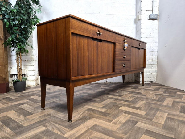 Vintage Mid-Century Long Teak & Rosewood Sideboard Retro MCM Scandi Danish