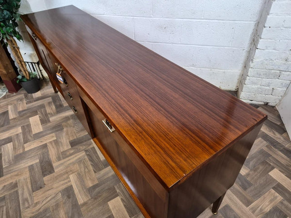 Vintage Mid-Century Long Teak & Rosewood Sideboard Retro MCM Scandi Danish