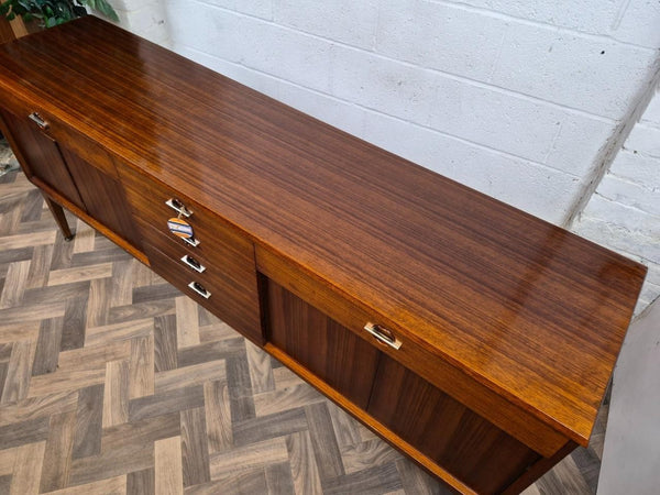 Vintage Mid-Century Long Teak & Rosewood Sideboard Retro MCM Scandi Danish