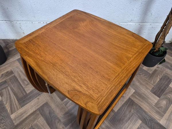Vintage Mid-Century Nathan Burlington Teak Nest Of Tables Danish Scandi Retro