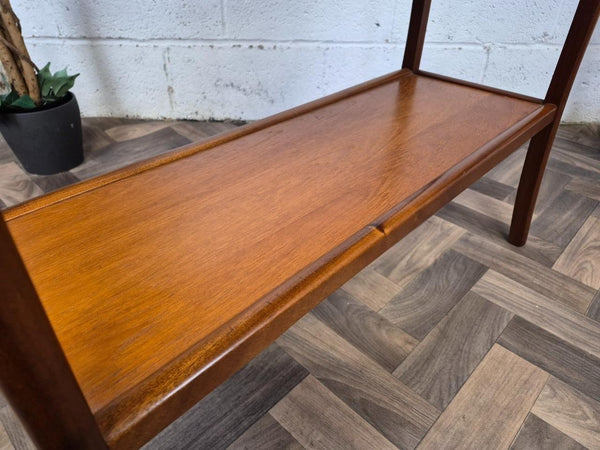 Vintage Mid-Century Sutcliffe Teak 2 Drawer Console Hall Table