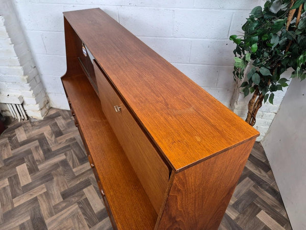 Vintage Mid-Century Portwood Teak Sideboard Highboard Scandi Danish Retro MCM