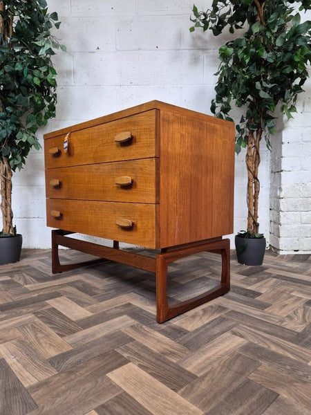 Vintage Mid-Century G Plan Quadrille Chest Of 3 Drawers Scandi Retro MCM