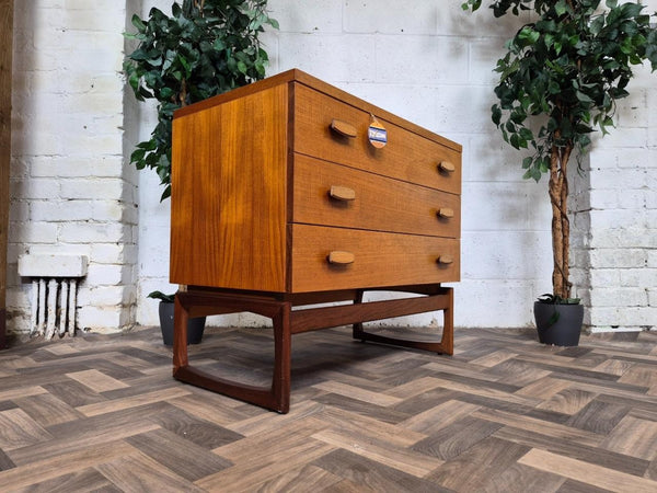 Vintage Mid-Century G Plan Quadrille Chest Of 3 Drawers Scandi Retro MCM