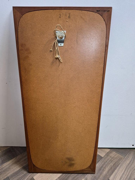 Vintage Mid-Century Danish Teak Frame Mirror Scandi Retro