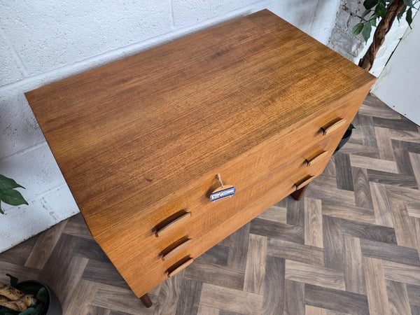 Vintage Mid-Century G Plan Quadrille Chest Of 3 Drawers Scandi Retro MCM