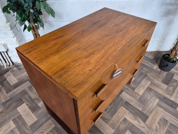 Vintage Mid-Century G Plan Quadrille Chest Of 3 Drawers Scandi Retro MCM