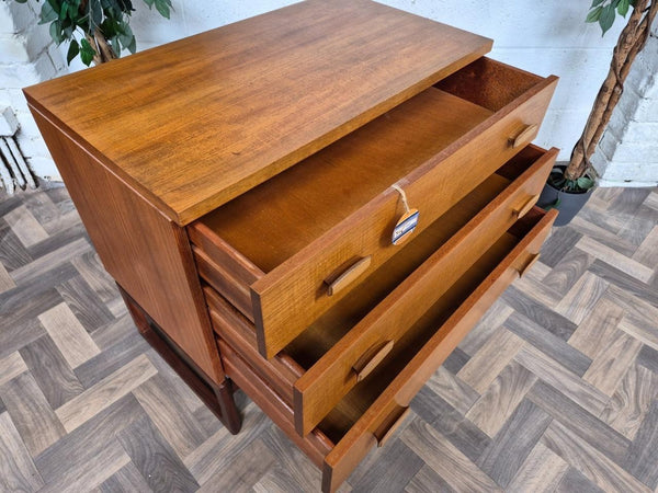 Vintage Mid-Century G Plan Quadrille Chest Of 3 Drawers Scandi Retro MCM