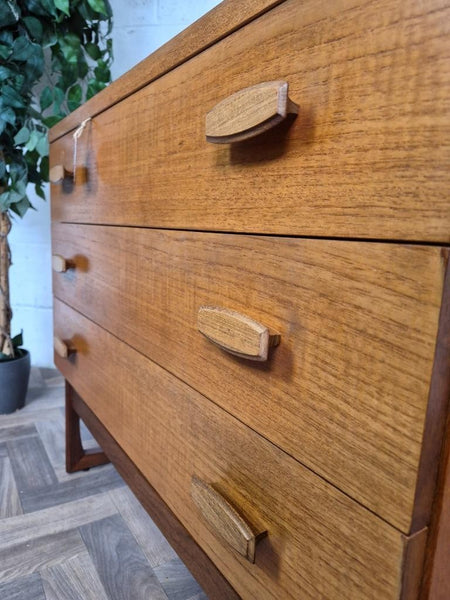 Vintage Mid-Century G Plan Quadrille Chest Of 3 Drawers Scandi Retro MCM