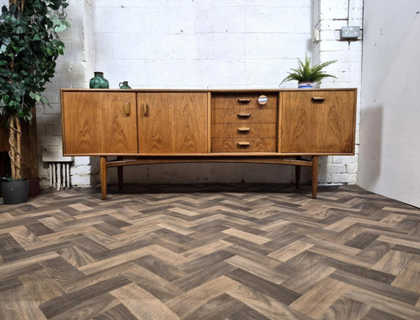 Vintage Mid-Century G Plan Brasilia Long Teak Sideboard Scandi Danish Retro MCM