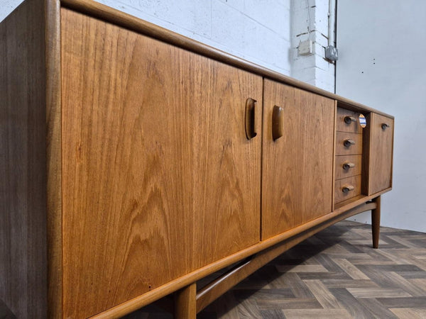 Vintage Mid-Century G Plan Brasilia Long Teak Sideboard Scandi Danish Retro MCM