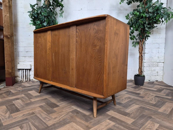 Vintage Mid-Century Ercol Windsor Sideboard Model 467 Blonde Elm 1960's