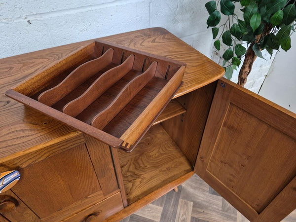Vintage Mid-Century Ercol Windsor Sideboard Model 467 Blonde Elm 1960's