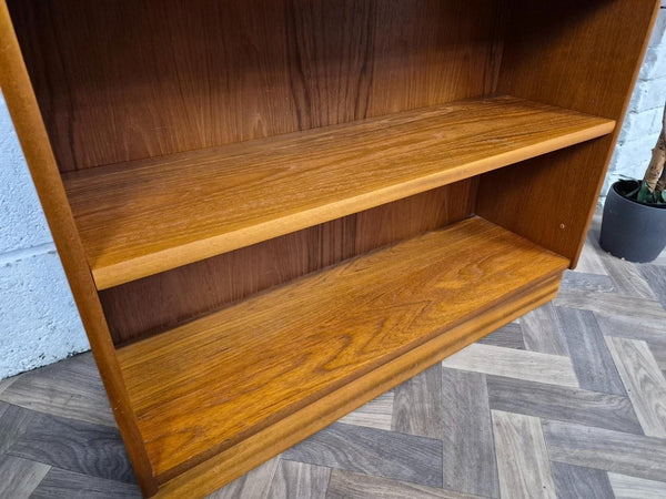 Vintage Nathan Squares Parker Knoll Teak Slim Bookcase Cabinet Mid-Century Retro
