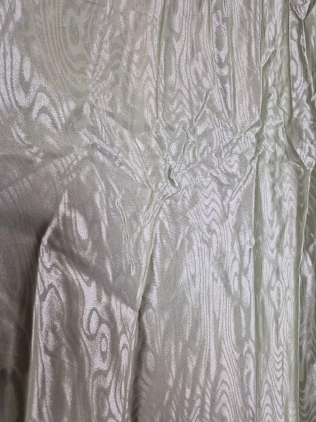 Vintage Mid-Century Curtains Pale Green Swirl Groovy Retro 70's 135cm Drop
