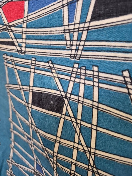 Rare Vintage 1950's Young Liberty Curtains Kon Tiki By Hilda Durkin Stunning MCM