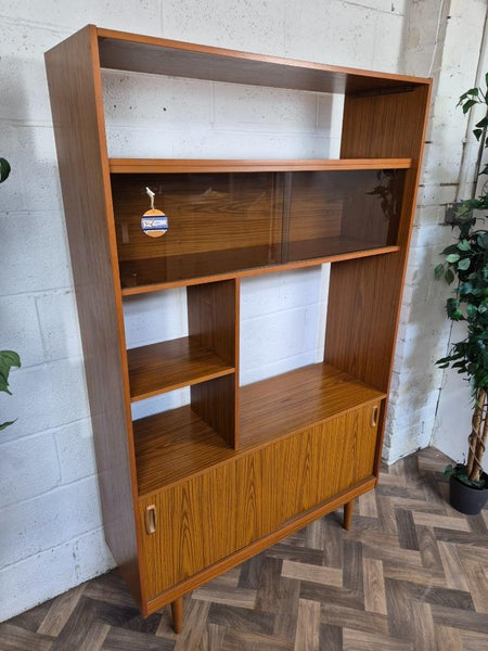 Vintage Mid-Century Schreiber Teak Room Divider Bookcase Scandi MCM Retro