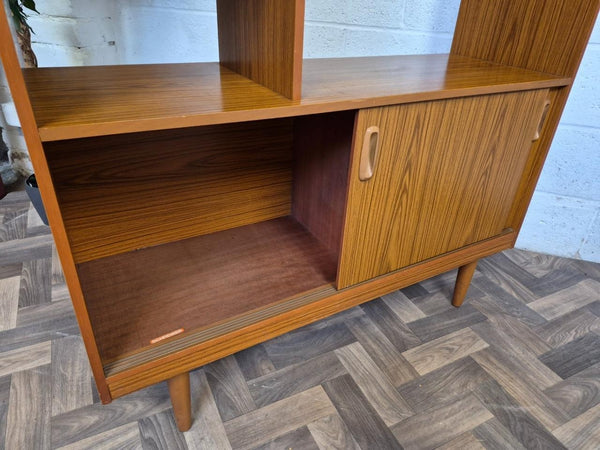 Vintage Mid-Century Schreiber Teak Room Divider Bookcase Scandi MCM Retro