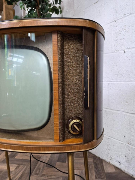 Vintage 60's GEC Television Tambour Doors Mid-Century Retro Film TV Prop