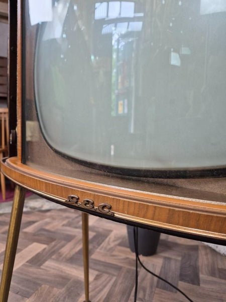 Vintage 60's GEC Television Tambour Doors Mid-Century Retro Film TV Prop