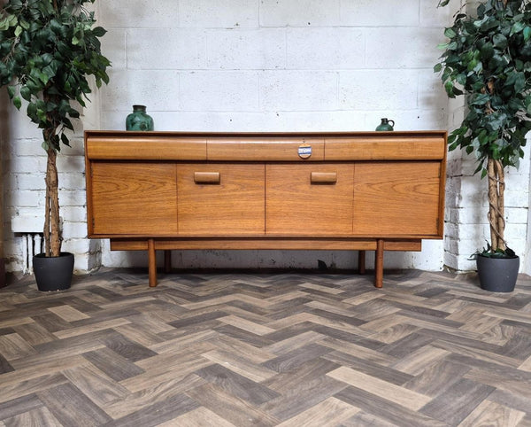 Vintage Mid-Century White & Newton Teak Sideboard Scandi Danish Retro MCM