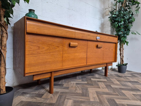 Vintage Mid-Century White & Newton Teak Sideboard Scandi Danish Retro MCM