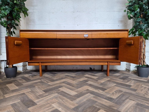 Vintage Mid-Century White & Newton Teak Sideboard Scandi Danish Retro MCM