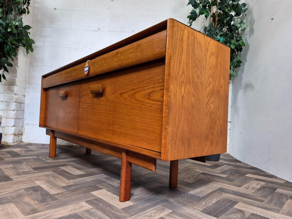 Vintage Mid-Century White & Newton Teak Sideboard Scandi Danish Retro MCM