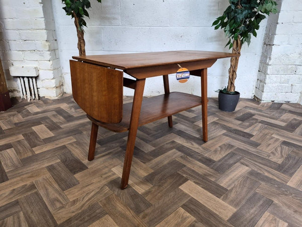 Vintage Mid-Century Dropleaf Teak Coffee Table Scandi Danish Retro MCM