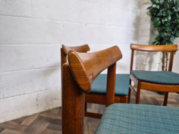 Vintage Mid-Century White & Newton Teak Extending Dining Table And 4 Chairs Set