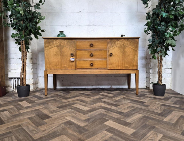 Vintage CC41 1940's Walnut Compact Sideboard Scandi Retro MCM