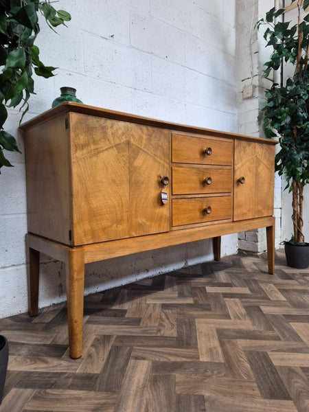 Vintage CC41 1940's Walnut Compact Sideboard Scandi Retro MCM