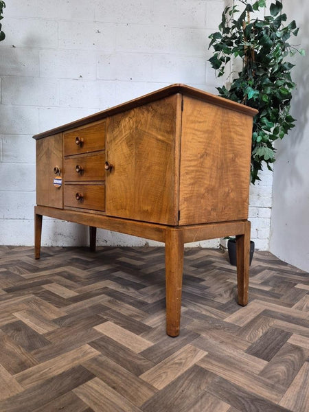 Vintage CC41 1940's Walnut Compact Sideboard Scandi Retro MCM