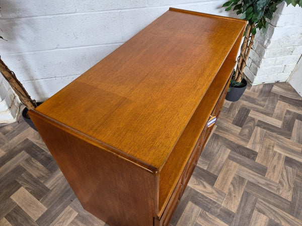 Vintage Nathan Squares Teak Media Sideboard Cabinet Mid-Century Scandi Retro