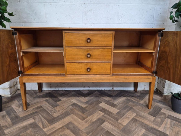 Vintage CC41 1940's Walnut Compact Sideboard Scandi Retro MCM