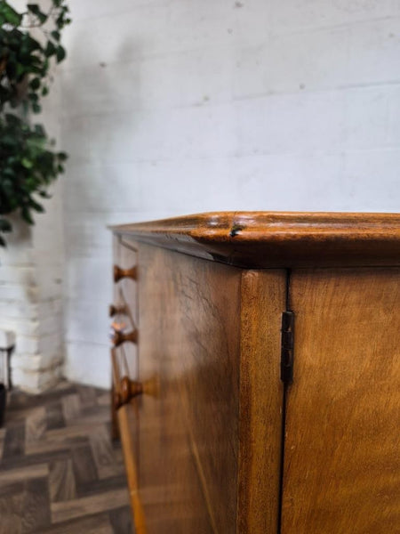 Vintage CC41 1940's Walnut Compact Sideboard Scandi Retro MCM