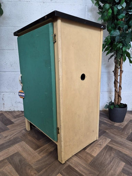 Vintage Mid-Century 1950's Wood & Enamel Kitchen Cabinet Larder Cupboard Retro