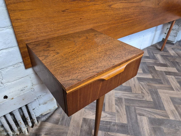 Vintage Mid-Century Austinsuite Teak Double Headboard & Bedside Tables Retro MCM