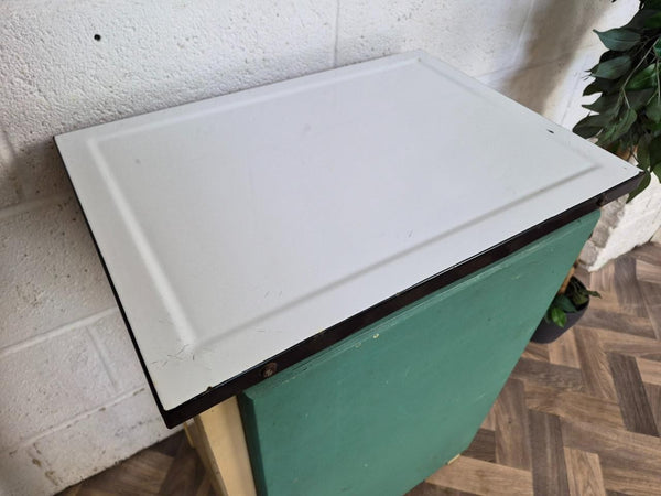 Vintage Mid-Century 1950's Wood & Enamel Kitchen Cabinet Larder Cupboard Retro