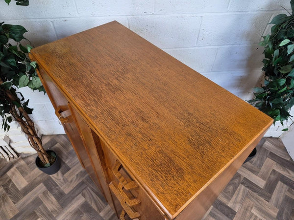 Vintage Mid-Century G Plan Brandon Gentlemans Wardrobe Tallboy Blonde Oak Retro
