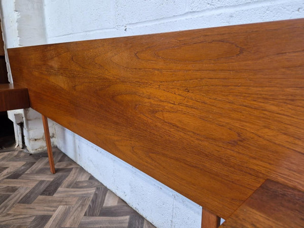 Vintage Mid-Century Austinsuite Teak Double Headboard & Bedside Tables Retro MCM