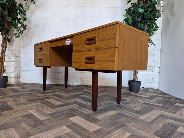 Vintage 70's Teak Compact Desk Dressing Table Home Office Mid-Century Retro MCM