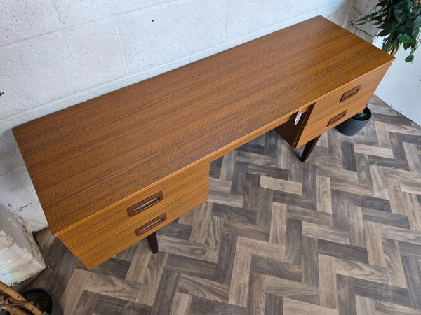 Vintage 70's Teak Compact Desk Dressing Table Home Office Mid-Century Retro MCM